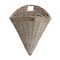 Woven Willow Wall Basket Set 2 Grey Country Farmhouse Home Decoration